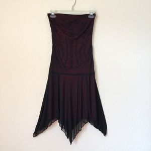 My Michelle - Black & Red Chiffon Dress
